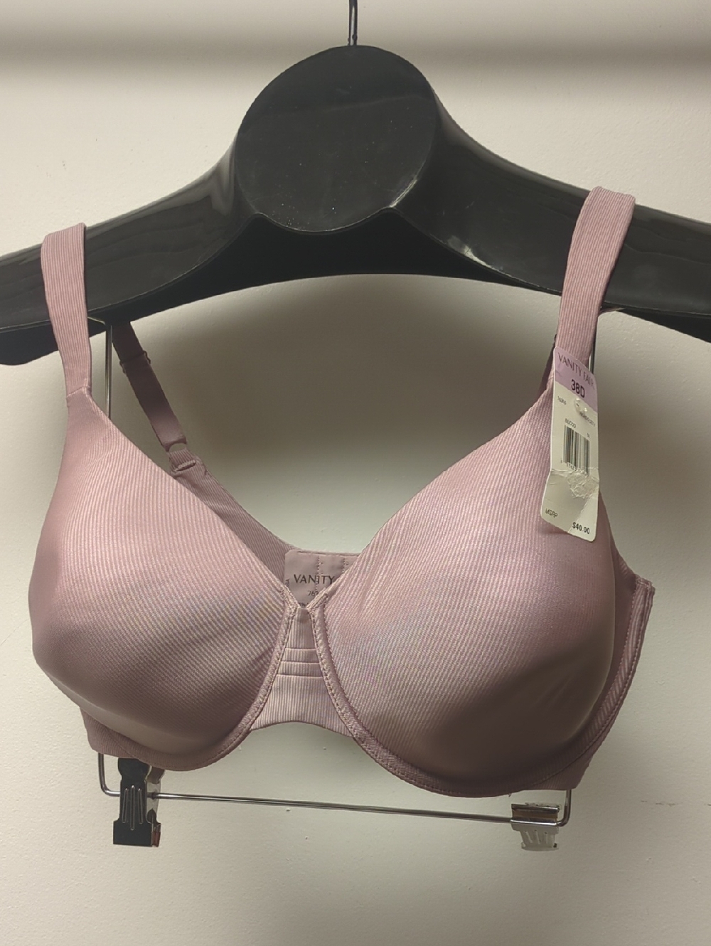 38D Vanity Fair Smooth Wincool T-Shirt Bra High Society New